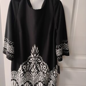 Chic Black and White Dress